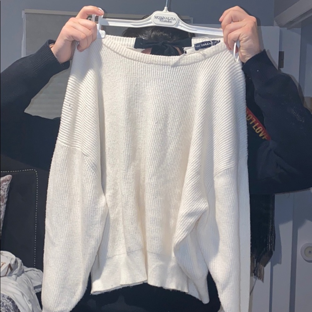 Zara White Sweater